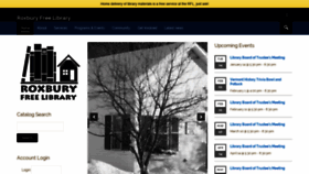 What Roxburyfreelibrary.org website looked like in 2020 (4 years ago)