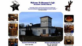 What Roxannescafe.com website looked like in 2020 (4 years ago)