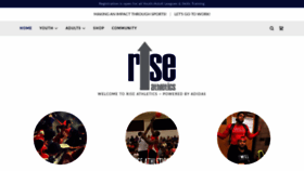 What Riseathletics.com website looked like in 2020 (4 years ago)