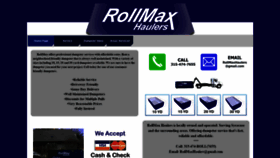 What Rollmaxhaulers.com website looked like in 2020 (4 years ago)