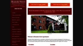 What Roanokestreetapartments.com website looked like in 2020 (4 years ago)