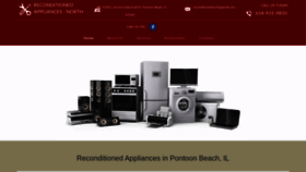 What Reconditionedappliancesnorth.com website looked like in 2020 (4 years ago)