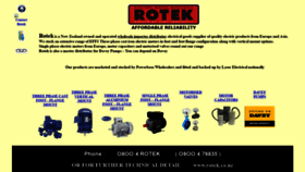 What Rotek.co.nz website looked like in 2020 (4 years ago)