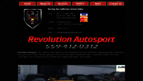What Revolutionautosport.com website looked like in 2020 (4 years ago)