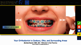 What Renickortho.com website looked like in 2020 (4 years ago)
