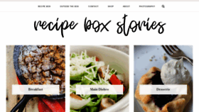 What Recipeboxstories.com website looked like in 2020 (4 years ago)