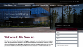 What Riteglassinc.com website looked like in 2020 (4 years ago)