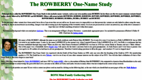 What Rowberry.org website looked like in 2020 (4 years ago)