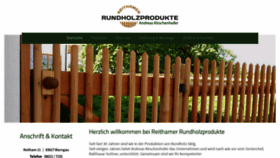 What Reithamer-rundholzprodukte.de website looked like in 2020 (4 years ago)