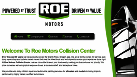 What Roeautobodyshop.com website looked like in 2020 (4 years ago)