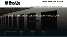 What Rocklin-selfstorage.com website looked like in 2020 (4 years ago)