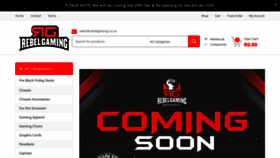 What Rebelgaming.co.za website looked like in 2020 (4 years ago)