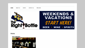 What Rightbottle.com website looked like in 2020 (4 years ago)