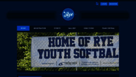 What Ryeyouthsoftball.com website looked like in 2020 (4 years ago)