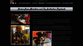 What Ravineacresminiaussies.com website looked like in 2020 (6 years ago)