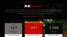 What Reraw.com website looked like in 2020 (4 years ago)