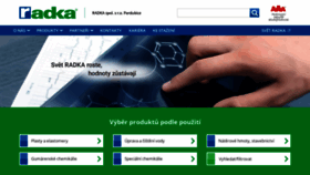 What Radka.cz website looked like in 2020 (4 years ago)
