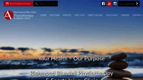 What Richmondphysio.ca website looked like in 2020 (4 years ago)