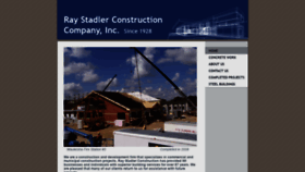 What Raystadlerconstruction.com website looked like in 2020 (4 years ago)
