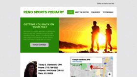 What Renosportspodiatry.com website looked like in 2020 (4 years ago)