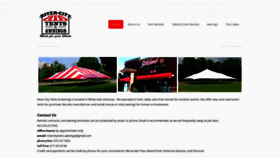 What Rivercitytents.com website looked like in 2020 (4 years ago)