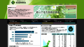 What Raijin.co.jp website looked like in 2020 (4 years ago)