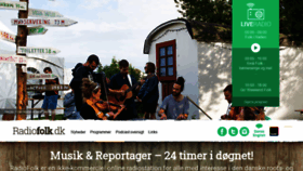 What Radiofolk.dk website looked like in 2020 (4 years ago)
