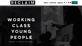 What Reclaim.org.uk website looked like in 2020 (4 years ago)