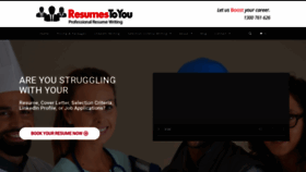 What Resumestoyou.info website looked like in 2020 (4 years ago)