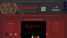 What Reddevilrestaurant.com website looked like in 2020 (4 years ago)