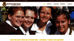 What Randparkhigh.co.za website looked like in 2020 (4 years ago)
