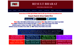 What Resultbharat.com website looked like in 2020 (4 years ago)