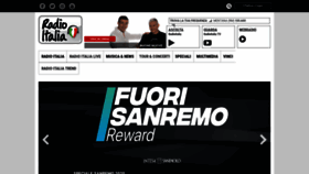 What Radioitalia.it website looked like in 2020 (5 years ago)
