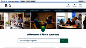 What Rindal.kommune.no website looked like in 2020 (4 years ago)