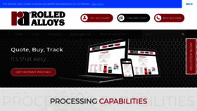 What Rolledalloys.com website looked like in 2020 (4 years ago)