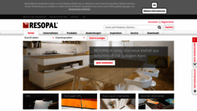 What Resopal.de website looked like in 2020 (4 years ago)