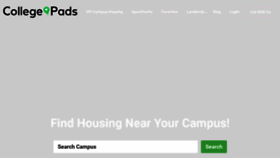 What Rentcollegepads.com website looked like in 2020 (4 years ago)