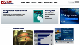 What Reviewofophthalmology.com website looked like in 2020 (4 years ago)