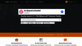 What Resourcepacks24.de website looked like in 2020 (4 years ago)