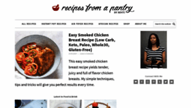 What Recipesfromapantry.com website looked like in 2020 (4 years ago)