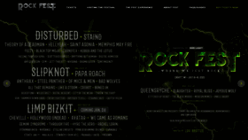 What Rock-fest.com website looked like in 2020 (4 years ago)