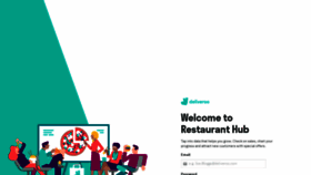 What Restaurant-hub.deliveroo.net website looked like in 2020 (4 years ago)