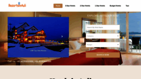 What Resortsinauli.com website looked like in 2020 (4 years ago)