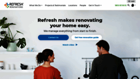 What Refreshrenovations.com.au website looked like in 2020 (4 years ago)