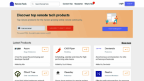 What Remote.tools website looked like in 2020 (5 years ago)