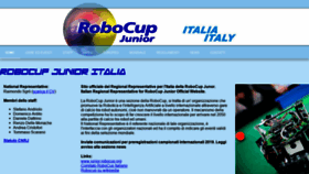 What Robocupjunior.it website looked like in 2020 (4 years ago)