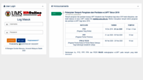 What Registrar.ums.edu.my website looked like in 2020 (4 years ago)