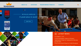 What Reynoldsamerican.com website looked like in 2020 (4 years ago)