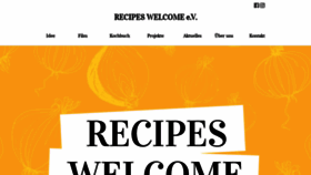 What Recipeswelcome.de website looked like in 2020 (4 years ago)