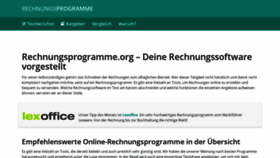 What Rechnungsprogramme.org website looked like in 2020 (4 years ago)